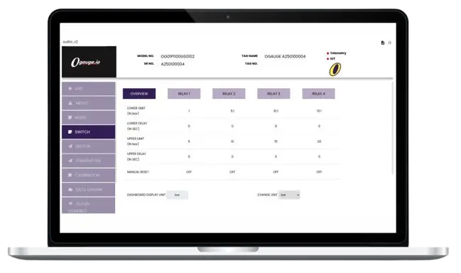 Set relay limits remotely. Get real-time alerts for major events.